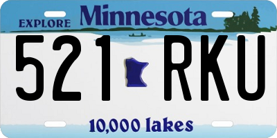 MN license plate 521RKU