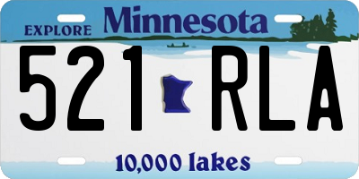 MN license plate 521RLA