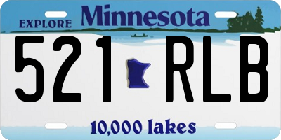 MN license plate 521RLB