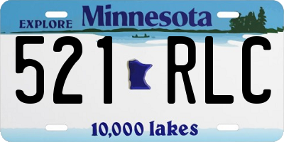 MN license plate 521RLC