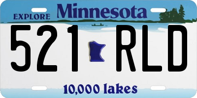 MN license plate 521RLD