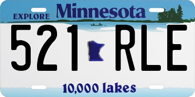 MN license plate 521RLE