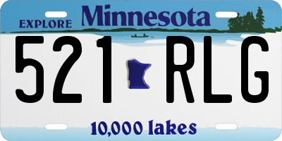 MN license plate 521RLG