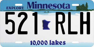 MN license plate 521RLH