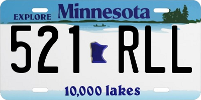 MN license plate 521RLL