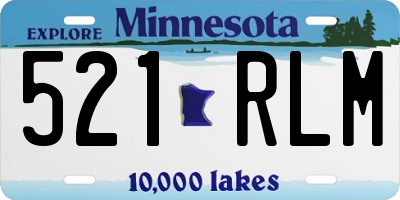 MN license plate 521RLM
