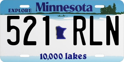 MN license plate 521RLN