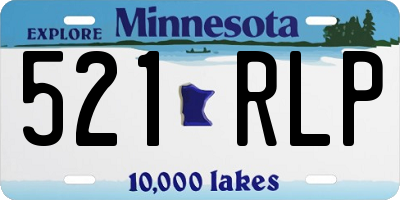 MN license plate 521RLP