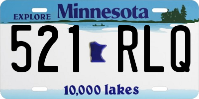 MN license plate 521RLQ