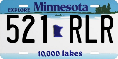 MN license plate 521RLR