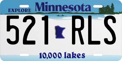 MN license plate 521RLS