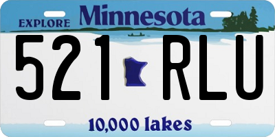 MN license plate 521RLU