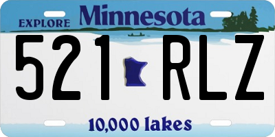 MN license plate 521RLZ