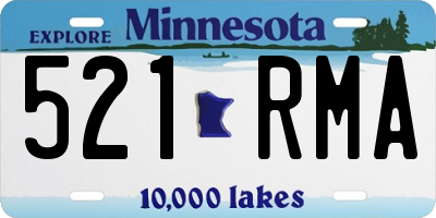 MN license plate 521RMA