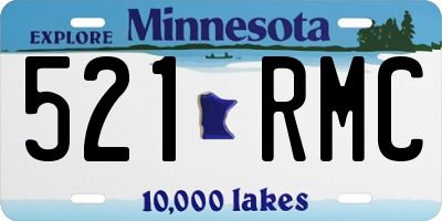 MN license plate 521RMC