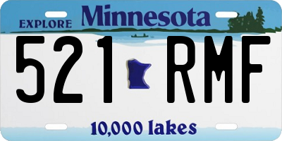 MN license plate 521RMF
