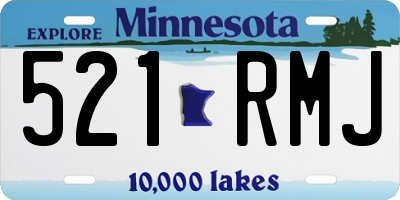 MN license plate 521RMJ