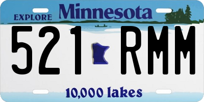 MN license plate 521RMM