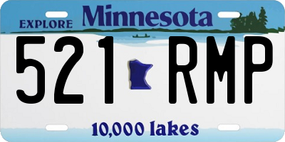MN license plate 521RMP