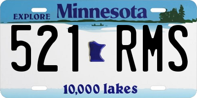 MN license plate 521RMS