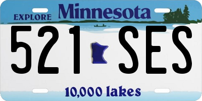 MN license plate 521SES