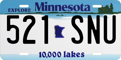 MN license plate 521SNU