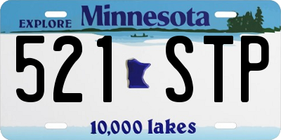 MN license plate 521STP