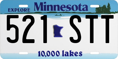 MN license plate 521STT