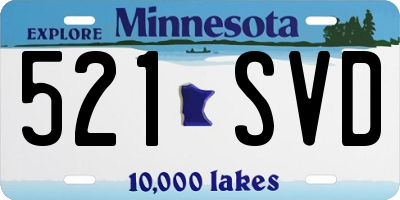 MN license plate 521SVD