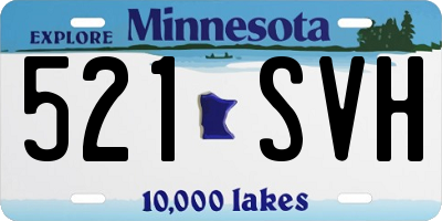 MN license plate 521SVH