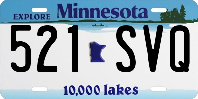 MN license plate 521SVQ
