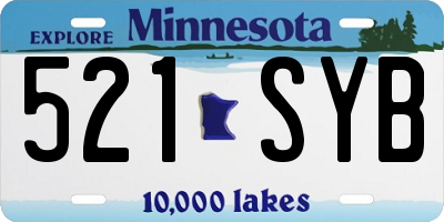 MN license plate 521SYB