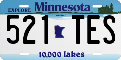 MN license plate 521TES