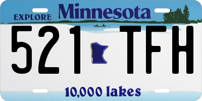 MN license plate 521TFH