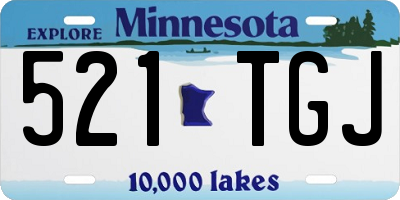 MN license plate 521TGJ