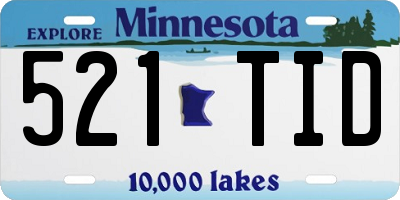 MN license plate 521TID