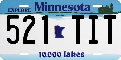 MN license plate 521TIT