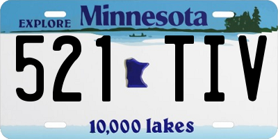 MN license plate 521TIV