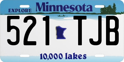 MN license plate 521TJB