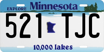 MN license plate 521TJC