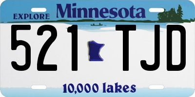MN license plate 521TJD