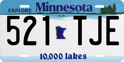 MN license plate 521TJE