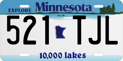 MN license plate 521TJL