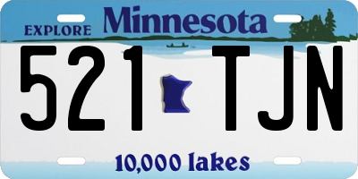 MN license plate 521TJN