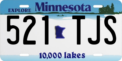 MN license plate 521TJS
