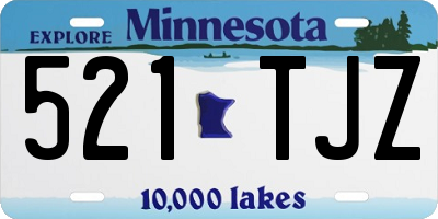 MN license plate 521TJZ