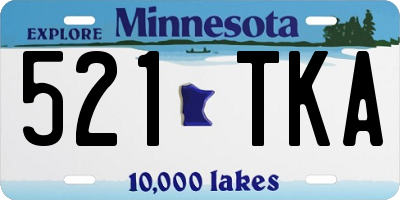 MN license plate 521TKA