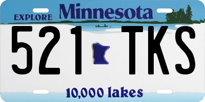 MN license plate 521TKS