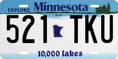 MN license plate 521TKU