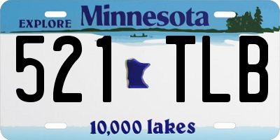 MN license plate 521TLB